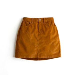 Curve high waisted Corduroy Skirt